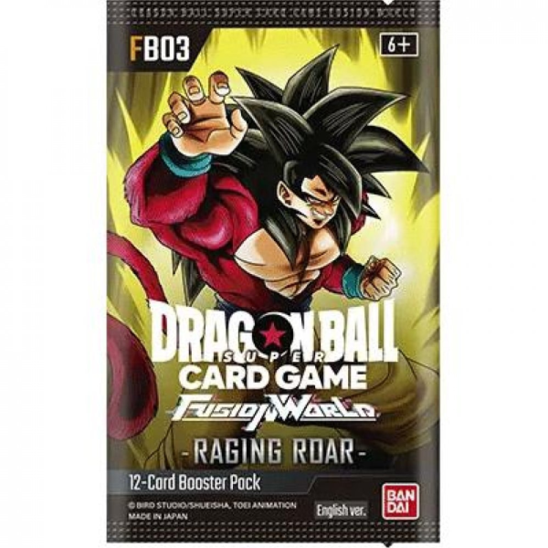 FB03 Raging Roar Booster Pack - Dragon Ball Super Card Game Fusion World